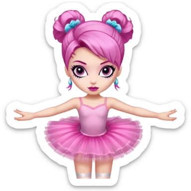 Ballerina monster high sticker