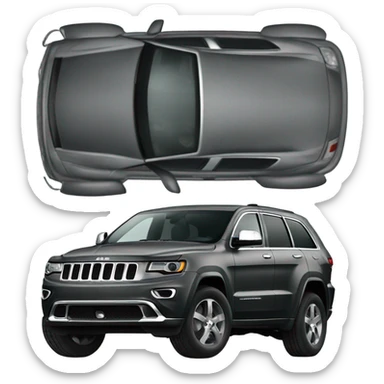Charcoal grey jeep grand cherokee sticker