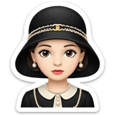 coco chanel kid sticker