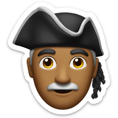 wise, strong, fearsome, intelligent, pirate sticker