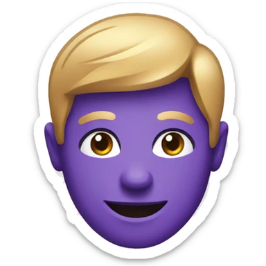 purple dating app logo sticker