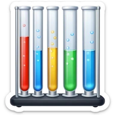 Test tubes sticker