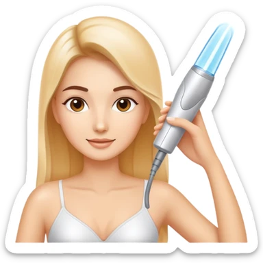 highlights for laser hair removal service sticker