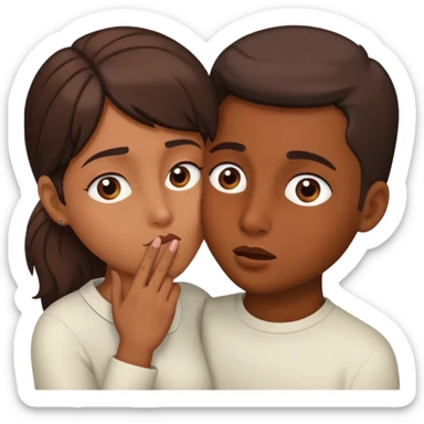 Telling a secret sticker