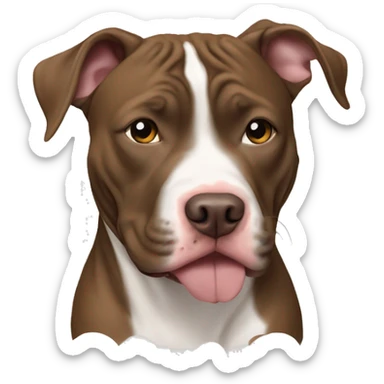 pit bull with younger out sticker
