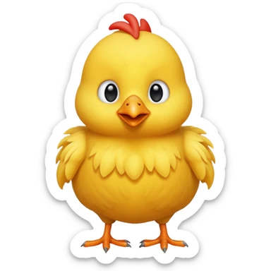 lovely little chicken  sticker