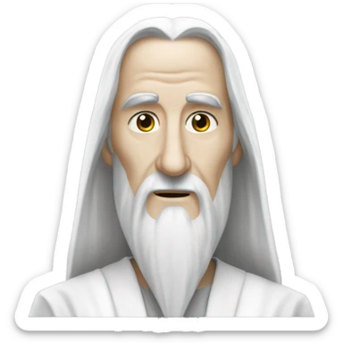 saruman te white sticker
