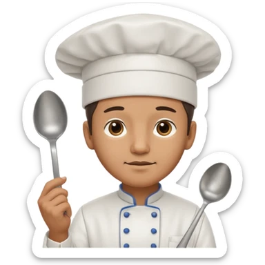  man Chef with Spoon sticker