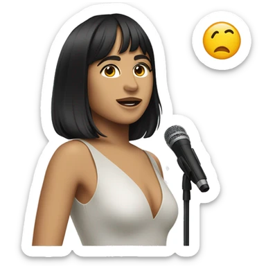 La cantante española Aitana Ocaña  sticker