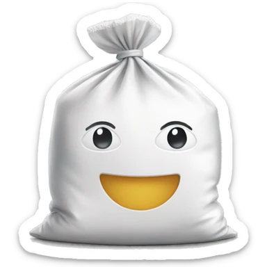 ziplock bag of flour sticker