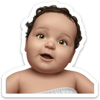 realistic portrait of girl sticker