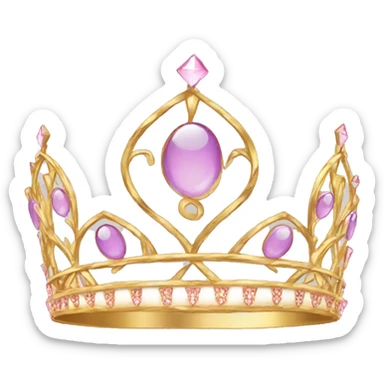 Birthday tiara sticker