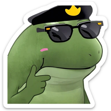 side eye looking sticker