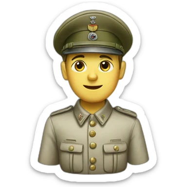 German in 1945 sticker