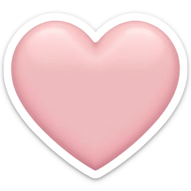 Pastel pink heart sticker