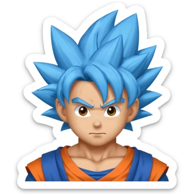 goku super Saiyan blue 
 sticker