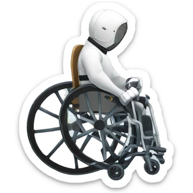 wheelchair fencing sticker