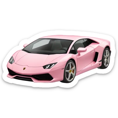 lamborghini light pink sticker