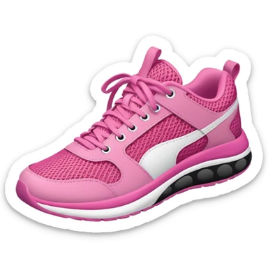 Pink gym sneakers sticker