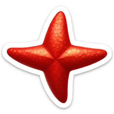 Estrella de mar color rojo sticker
