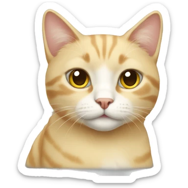 blonde cat sticker