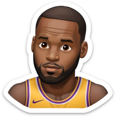 Lebron kissing lebron sticker
