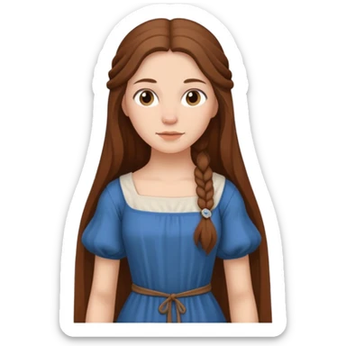 medieval woman  sticker