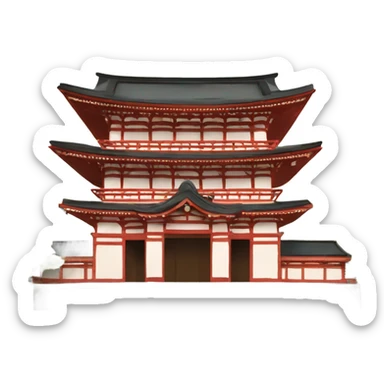 Erstelle mir ein Emoji von einem japanischen Tempel sticker