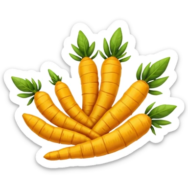 tumeric root sticker