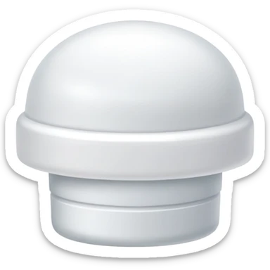 White shampoo cap  sticker