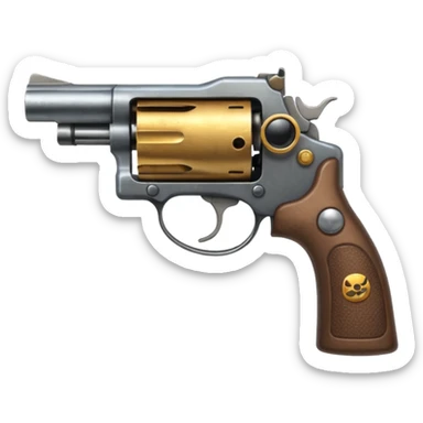 revolver with sunglasses sticker