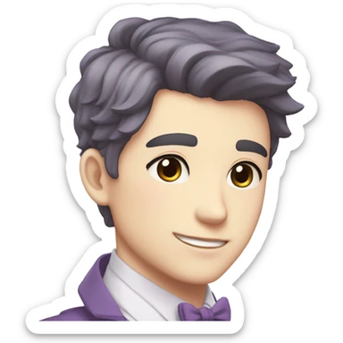 Cute Gorgeous Attractive Anime Pastel Gentleman sticker