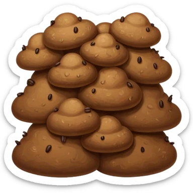 pooping on the carpet ￼ sticker