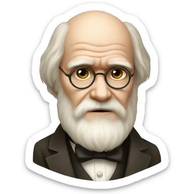 charles darwin sticker