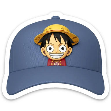 Luffy cap sticker