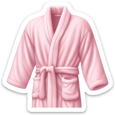 Light pink luxury bath robe sticker
