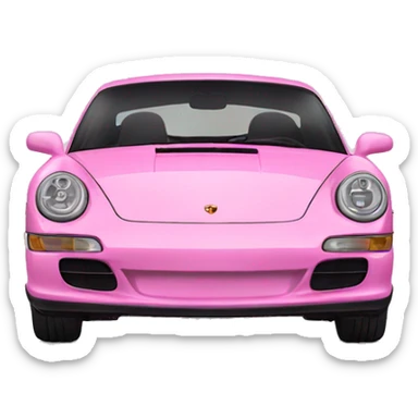Pink Porsche  sticker