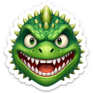 Monster verde sticker