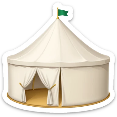 white tent like arafah the ones in saudi sticker