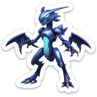 Cool Cute Edgy Futuristic Ethereal Digimon-Genesect-Dialga-Reptile full body sticker