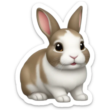 netherland dwarf rabbit sticker