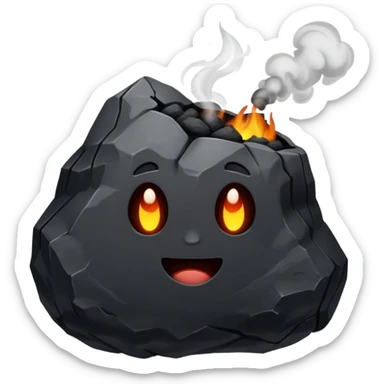 The lump is smoking sticker