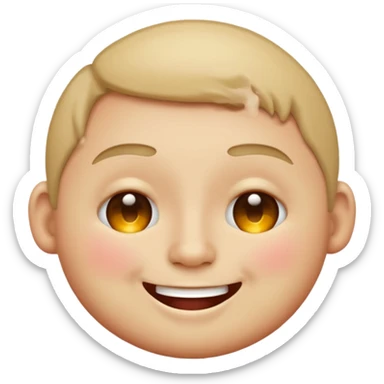 drunk round emoji face sticker