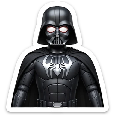 spider mam de darth veder sticker
