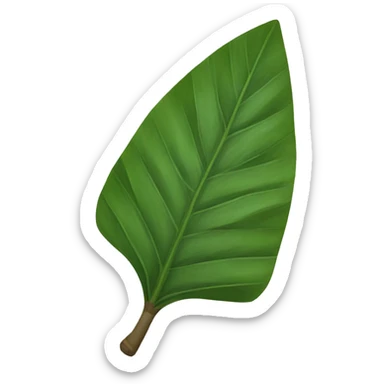 Manioc leaf sticker