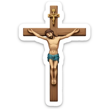 crucifix sticker