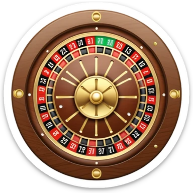 roulette ball on a roulette wheel sticker