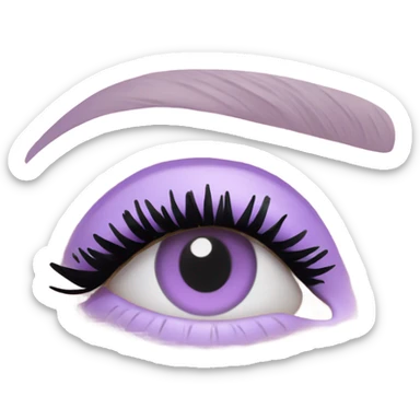 pastel purple chanel mascara sticker