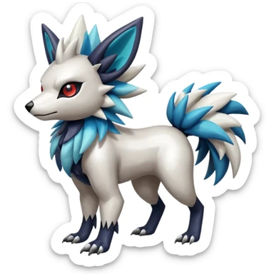 Shiny Zigzagoon-Absol-Trico-Hybrid (Full body) sticker
