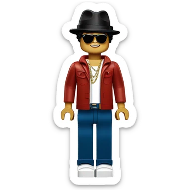 BRUNO MARS lego full body sticker